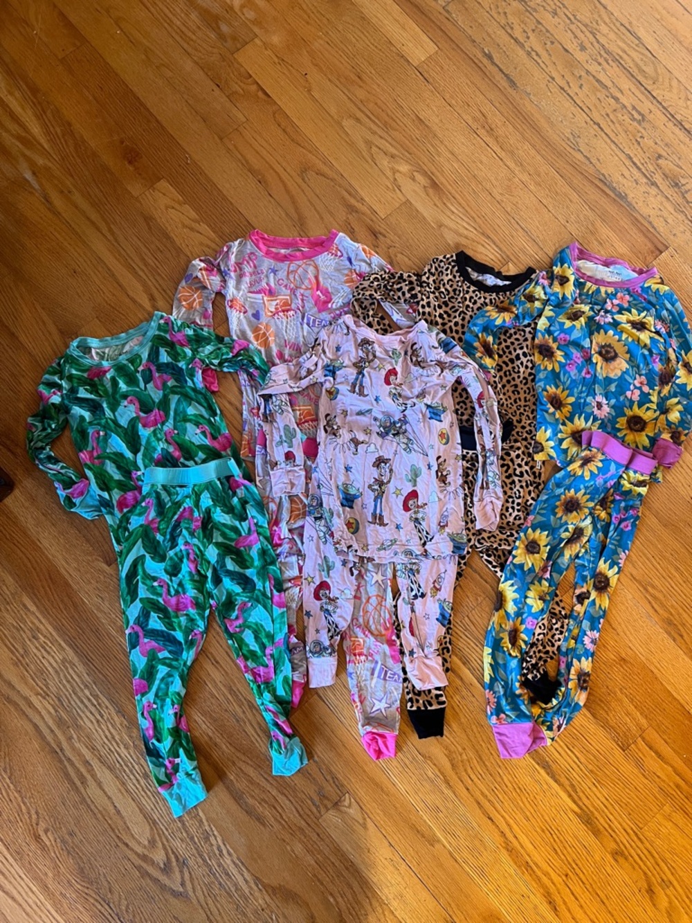 2T Little Sleepies PJ 5 longsleeve sets